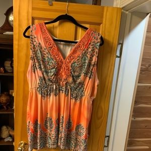 Bohemian inspired sleeveless blouse